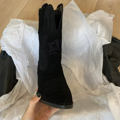 Charlotte stövlar i läder