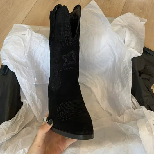 Charlotte stövlar i läder
