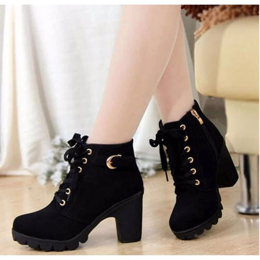 Nora boots i läder