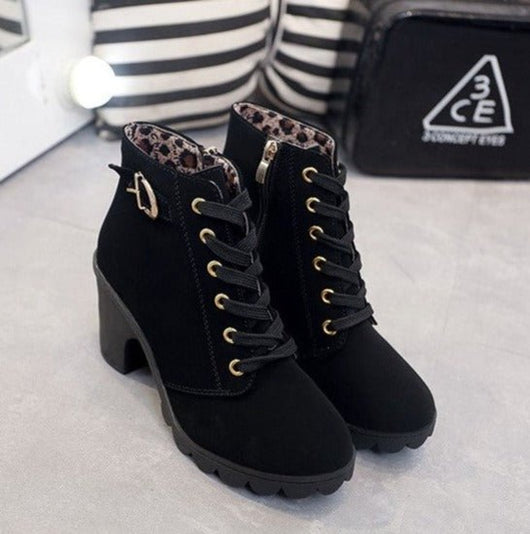 Nora boots i läder