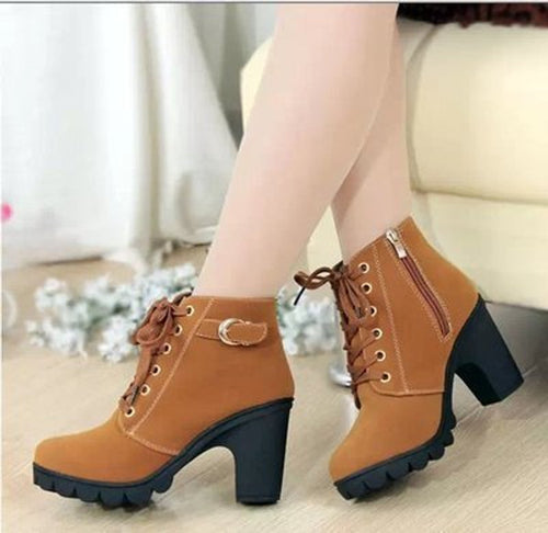 Nora boots i läder