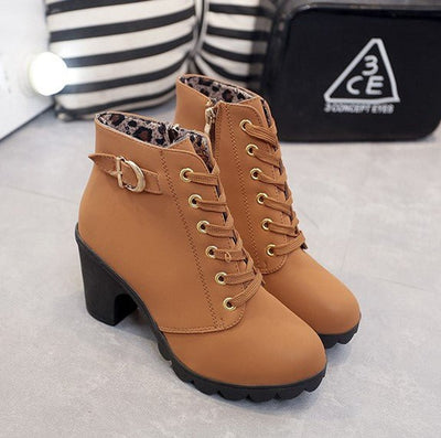 Nora boots i läder