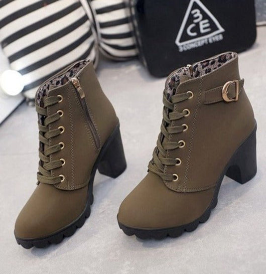 Nora boots i läder
