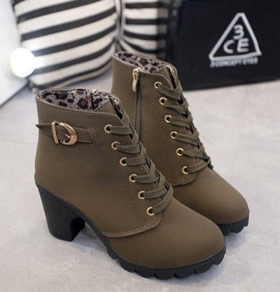 Nora boots i läder