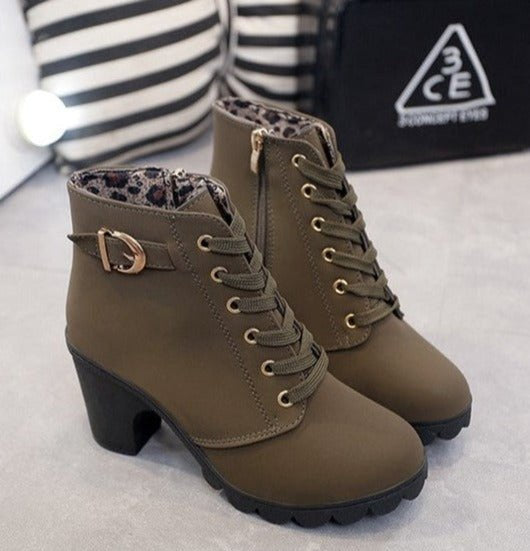 Nora boots i läder