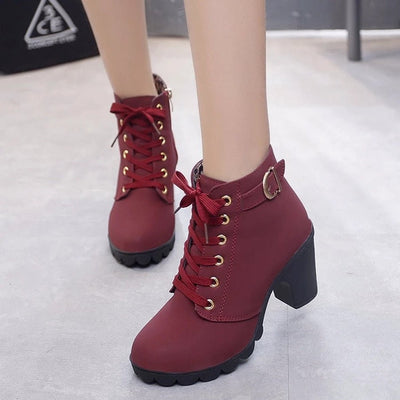 Nora boots i läder
