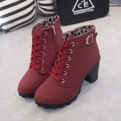Nora boots i läder