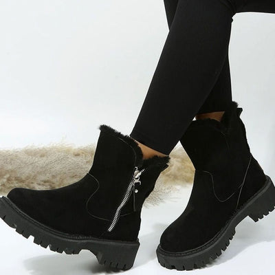 Emilia boots i läder med fodrad