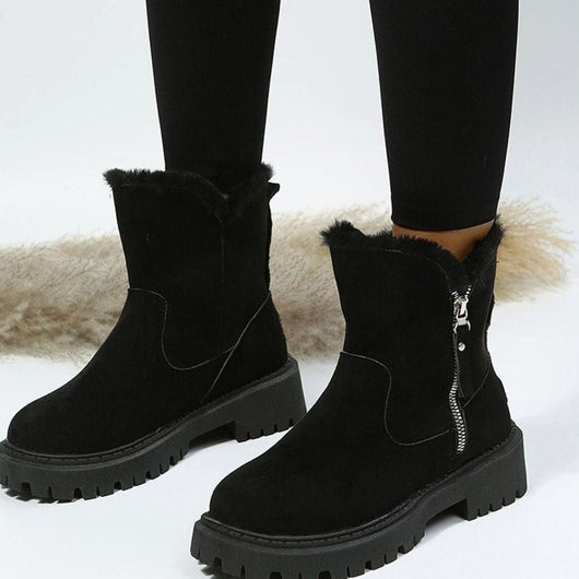 Emilia boots i läder med fodrad
