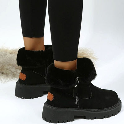 Emilia boots i läder med fodrad