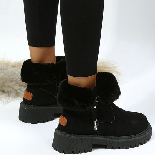 Emilia boots i läder med fodrad