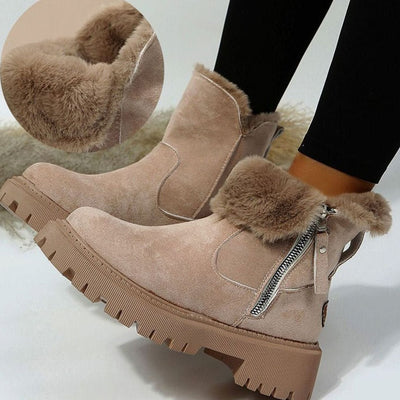 Emilia boots i läder med fodrad