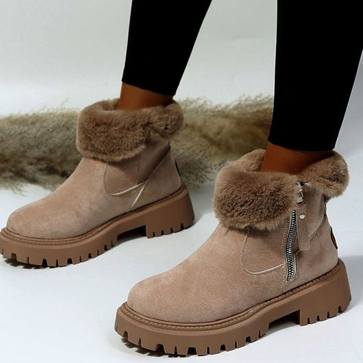 Emilia boots i läder med fodrad