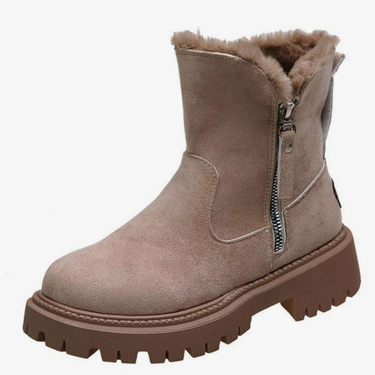 Emilia boots i läder med fodrad