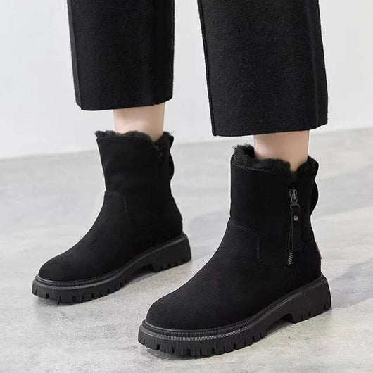 Marlene boots med dragkedja