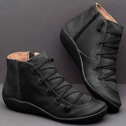 Leonie boots i konstläder – grön