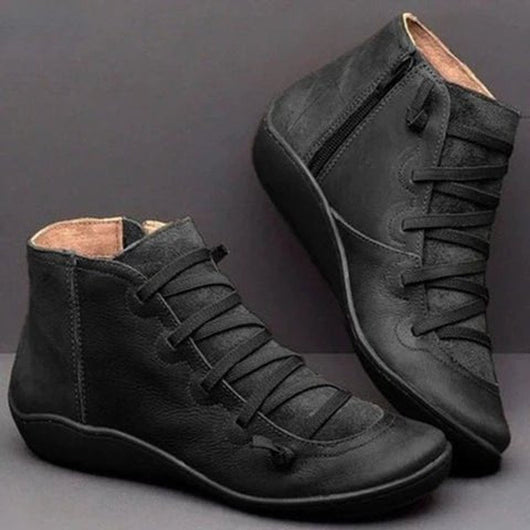 Leonie boots i konstläder – grön