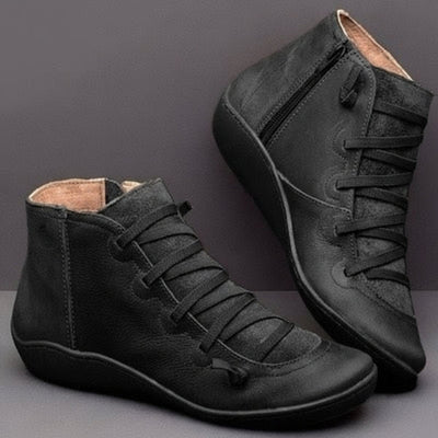 Leonie boots i konstläder – grön