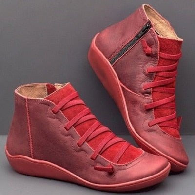 Leonie boots i konstläder – grön