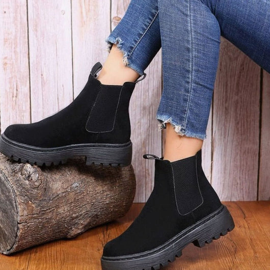 Greta boots i läder