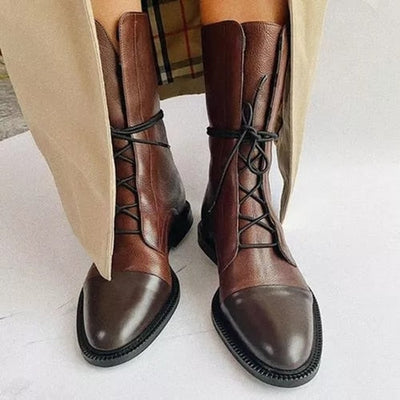 Charlotte boots i läder