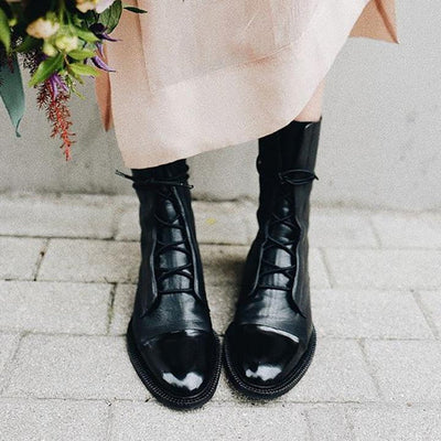 Charlotte boots i läder