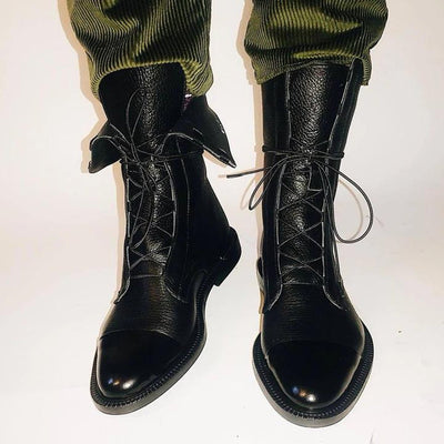 Charlotte boots i läder
