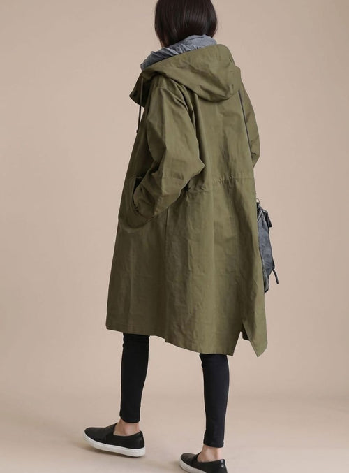 Annika trenchcoat med huva