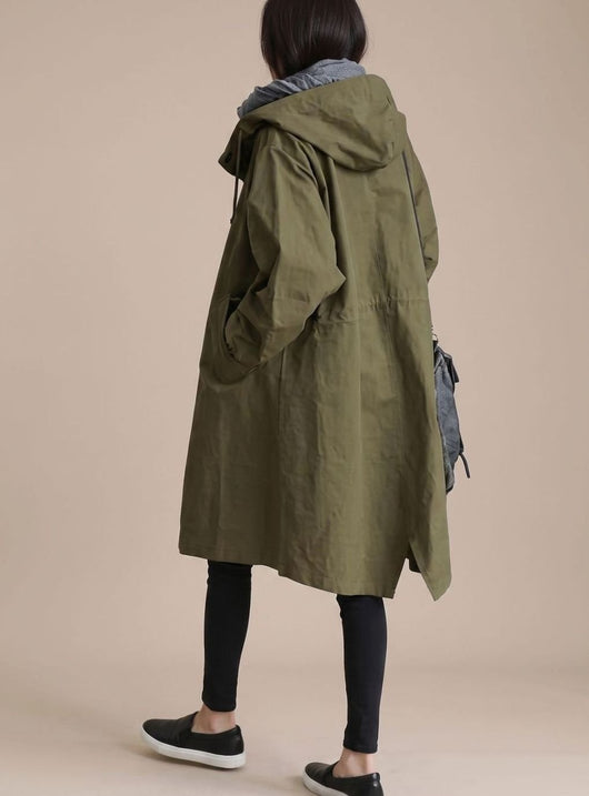 Annika trenchcoat – oversized med huva