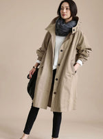 Annika trenchcoat – oversized med huva