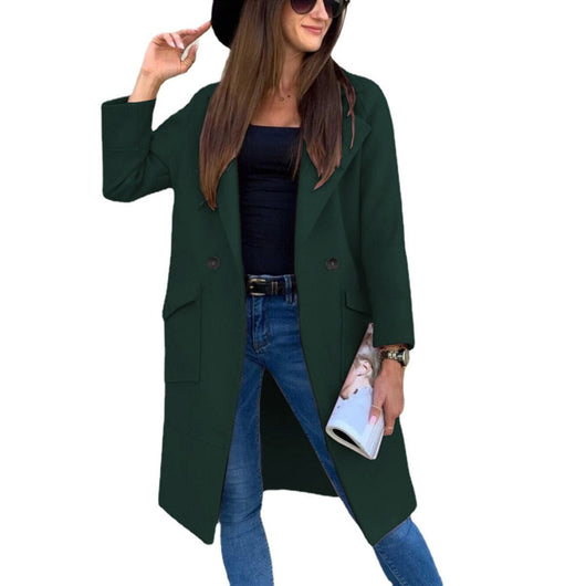 Mia trenchcoat med knappslå