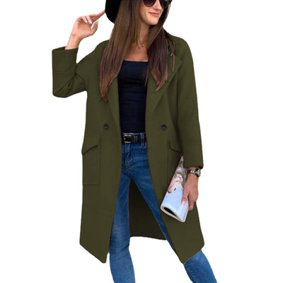 Mia trenchcoat med knappslå