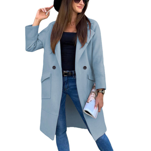 Mia trenchcoat med knappslå