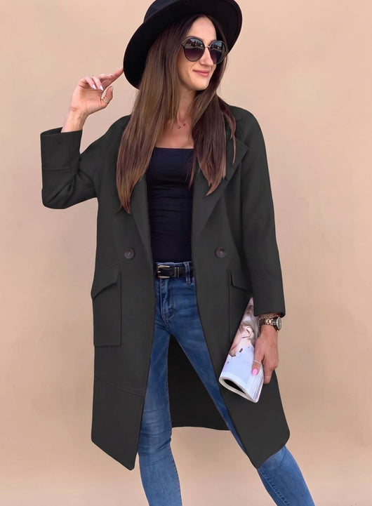 Marlene trenchcoat med knappslå