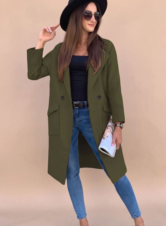Marlene trenchcoat med knappslå