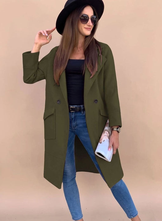 Marlene trenchcoat med knappslå
