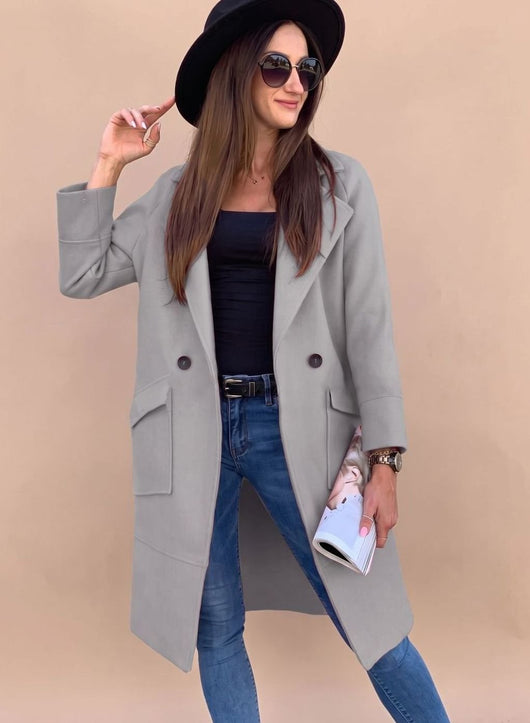 Marlene trenchcoat med knappslå