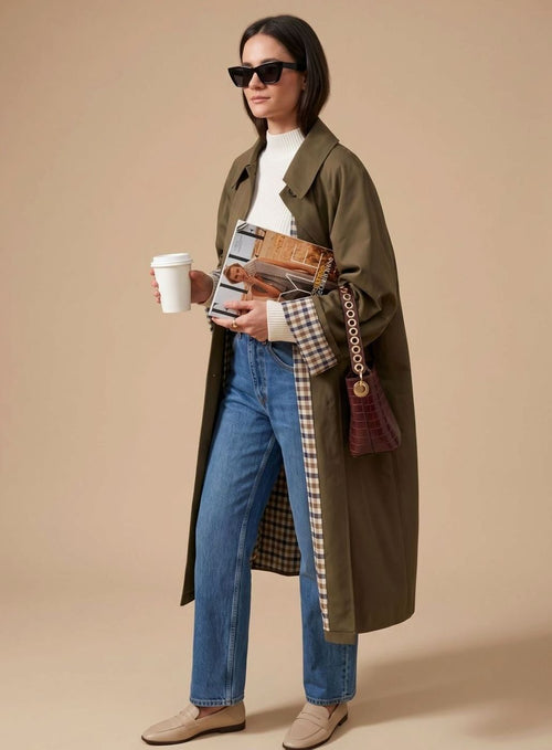 Johanna trenchcoat med fickor