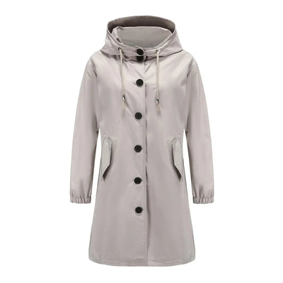 Emilia trenchcoat med huva
