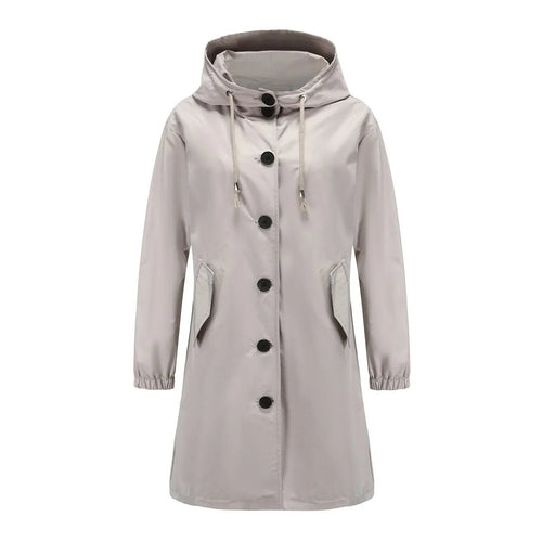Emilia trenchcoat med huva