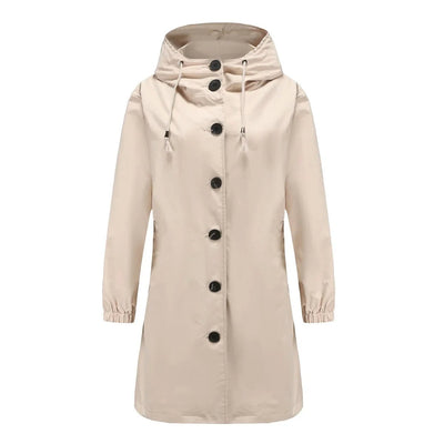Emilia trenchcoat med huva