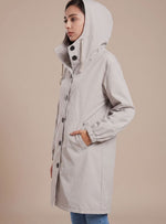 Greta trenchcoat med huva