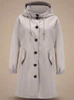 Greta trenchcoat med huva