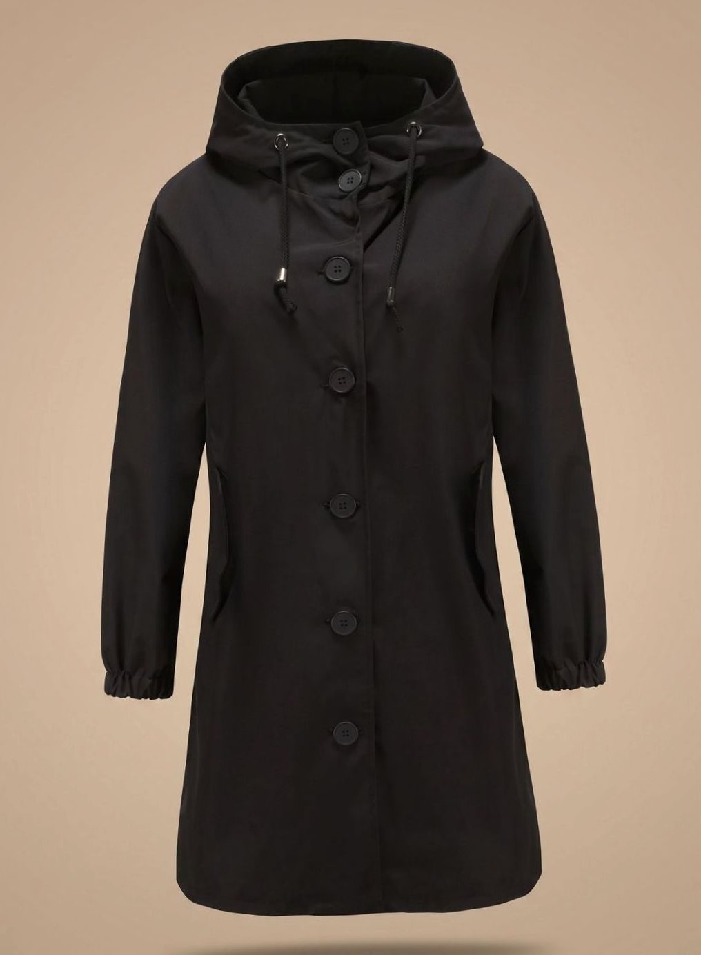 Greta trenchcoat med huva