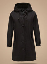 Greta trenchcoat med huva