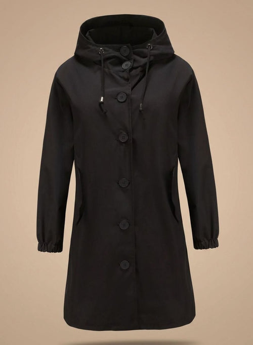 Greta trenchcoat med huva