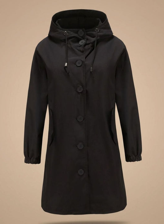 Greta trenchcoat med huva