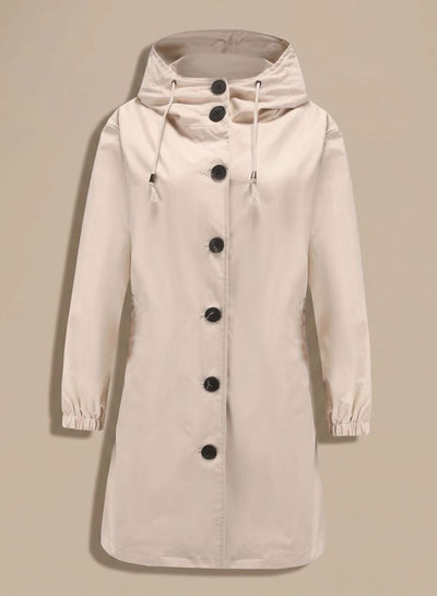 Greta trenchcoat med huva