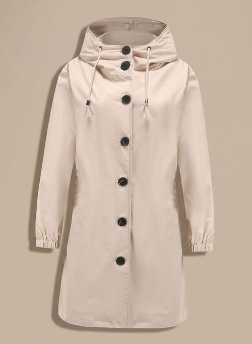 Greta trenchcoat med huva