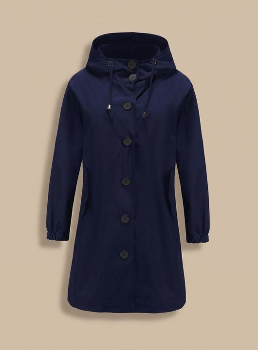 Greta trenchcoat med huva